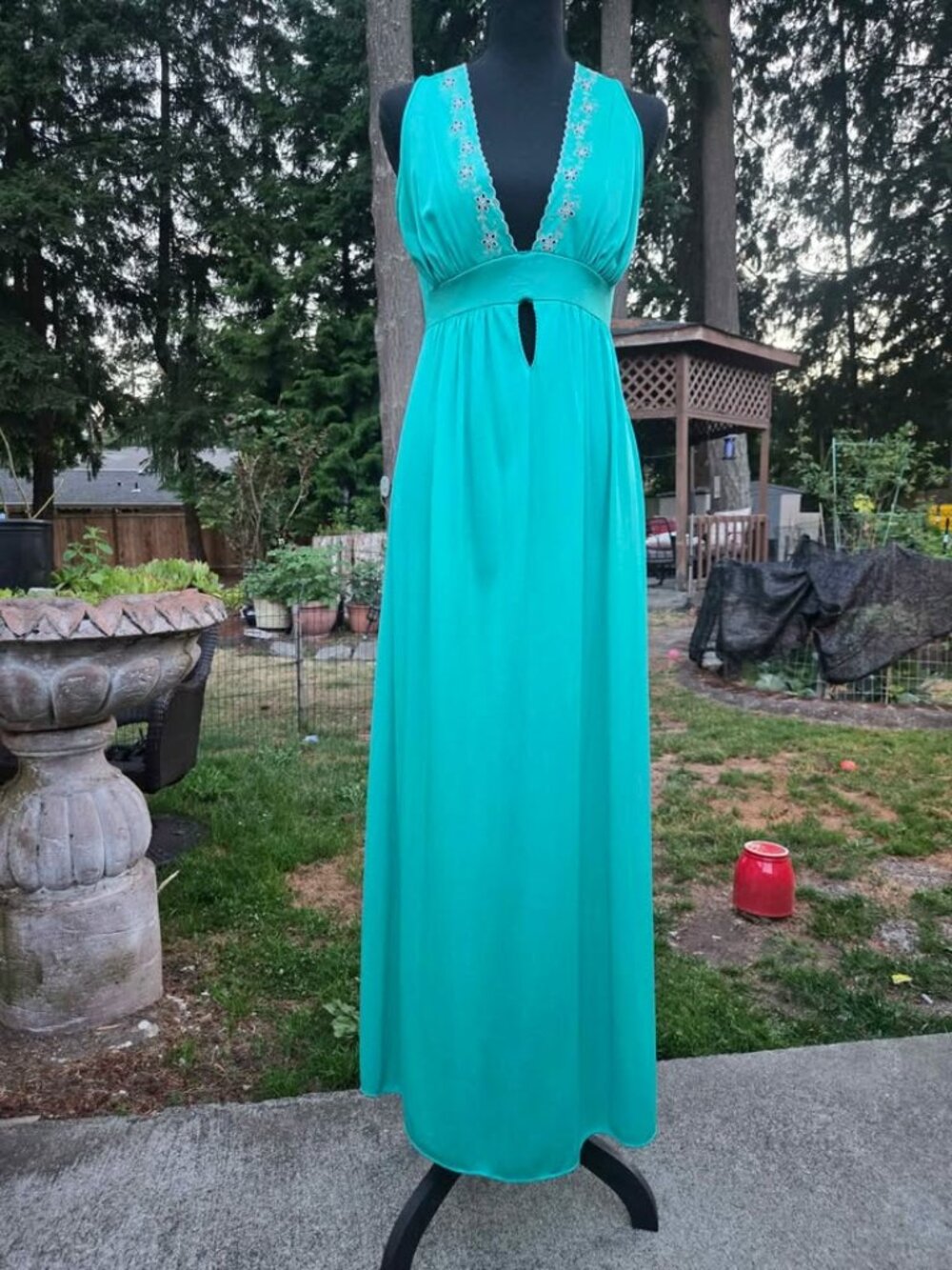 Kayser Medium Vintage Nightgown Peignoir Maxi Robe Set